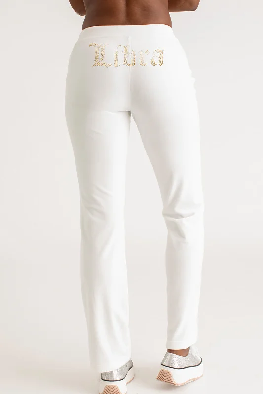 Libra Big Bling Velour Track Pants Business