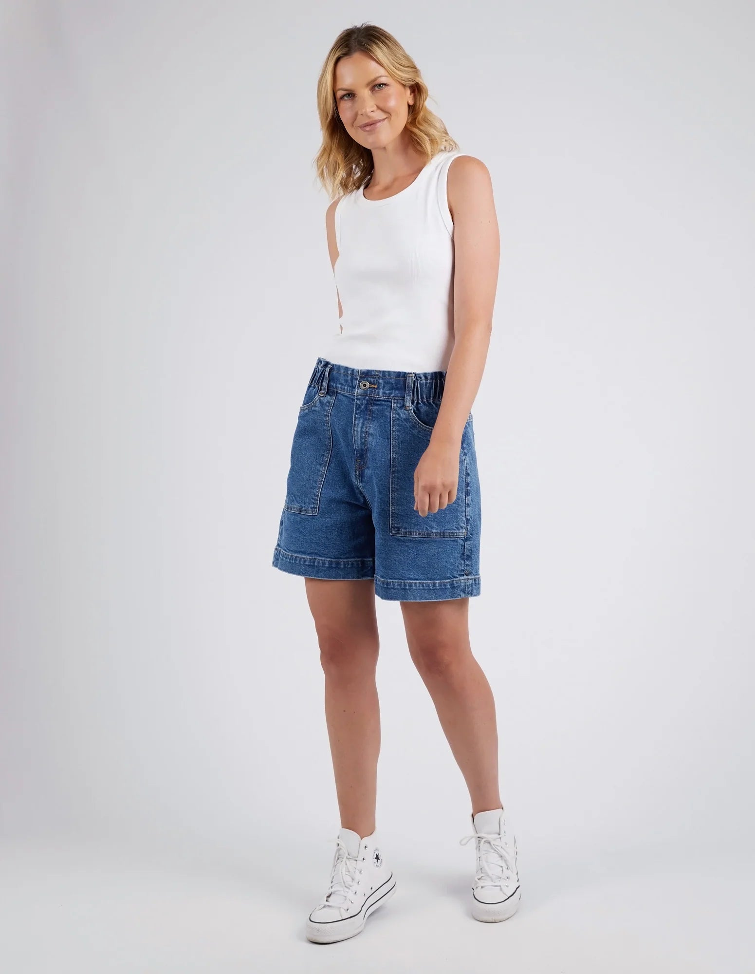 Atlas Denim Short DARK BLUE wash Classic Women's Tweed