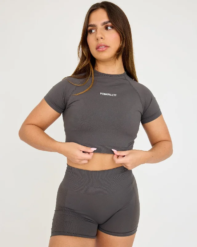 Evolve Seamless SS Crop Top Casual Women's Japanese 