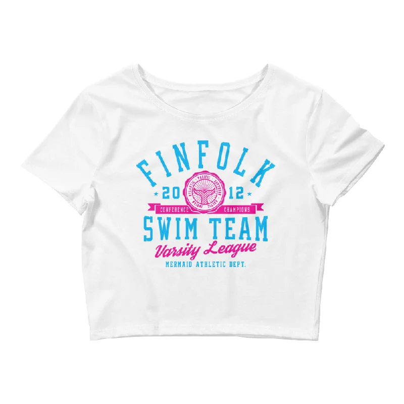 Finfolk Swim Team Crop Tee Sustainable Organic