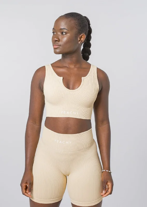Ribbed LUXE V-Neck Bra [LASTCHANCE] Dapper Women's 1920S