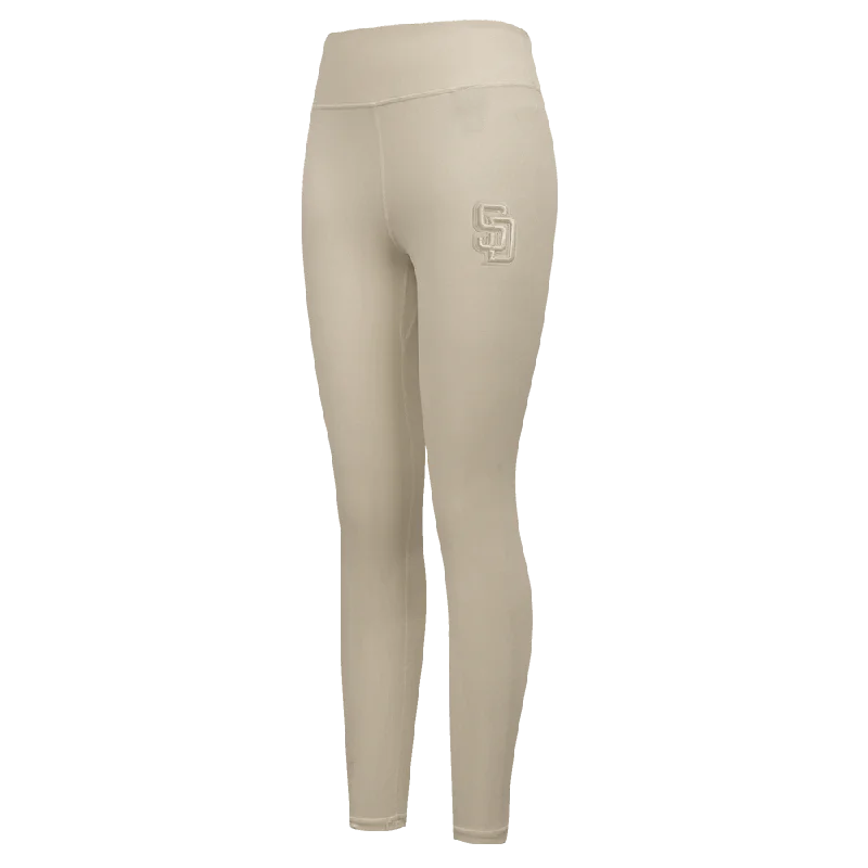 MLB SAN DIEGO PADRES NEUTRAL WOMEN'S JERSEY LEGGING (TAUPE) Cozy Women's Winter