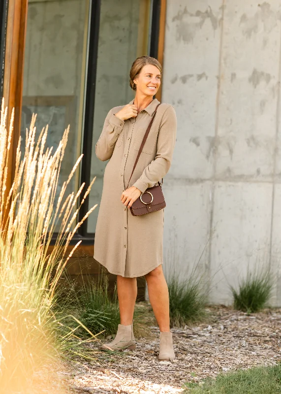 Teagan Ultra Soft Shirt Dress Preppy Women's College