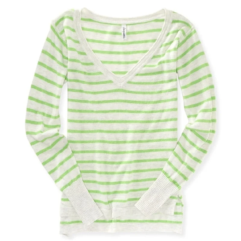 Aeropostale Womens Stripe Knit Sweater Modern Women's 