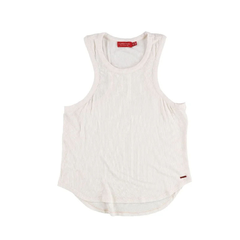 n:philanthropy Womens Rounded Muscle Tank Top, Pink, Small Dapper Women's Bow - adorned