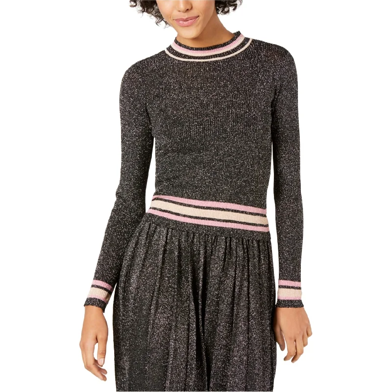 Lucy Paris Womens Nicole Metallic Pullover Sweater, Metallic, X-Small Cool Women's Skate