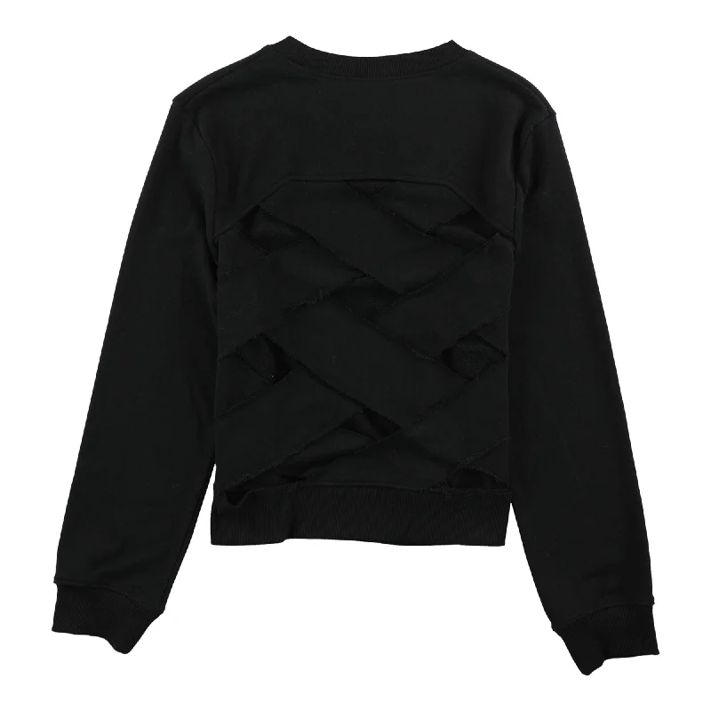 Rachel Roy Womens Crisscross Back Pullover Sweater, Black, Small Bold Women's Animal Print