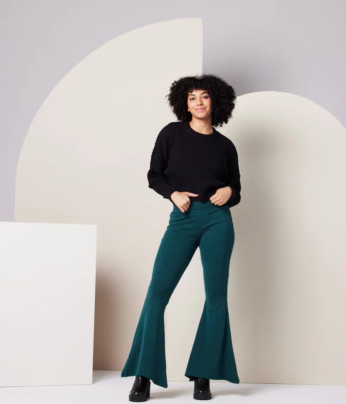 Diamond Organic Cotton Ribbed Sweater Bold Women's Statement
