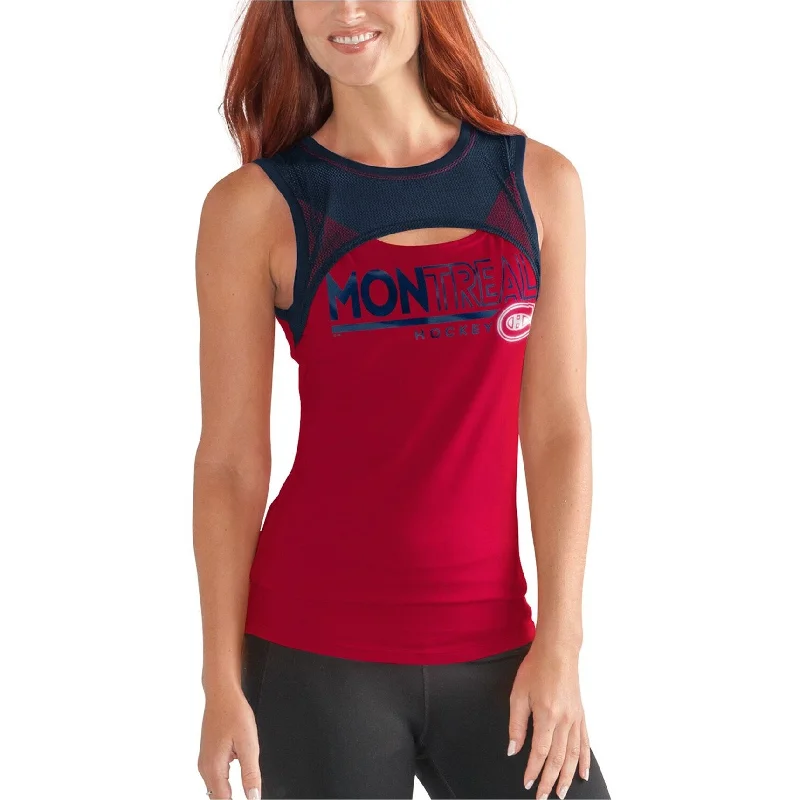 G-III Sports Womens Montreal Canadiens Tank Top, Red, Small Earthy Women's Hemp - based