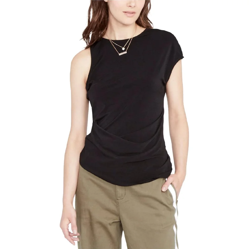 Rachel Roy Womens Asmmetrical Knit Blouse Country