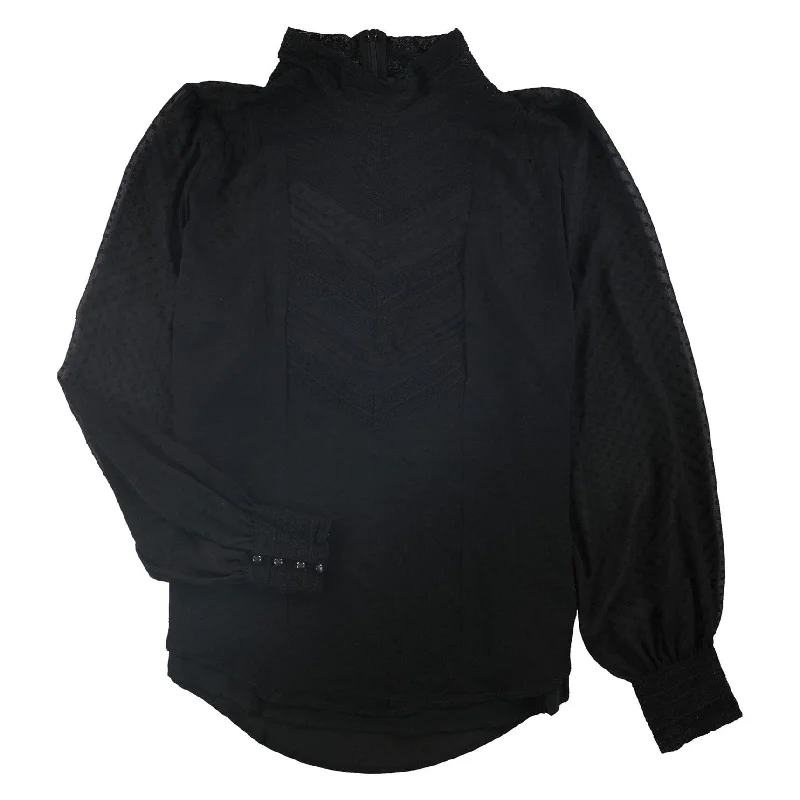 Alfani Womens Shakeita Long Sleeve Tunic Blouse, Black, 16 Sporty Women's Tennis