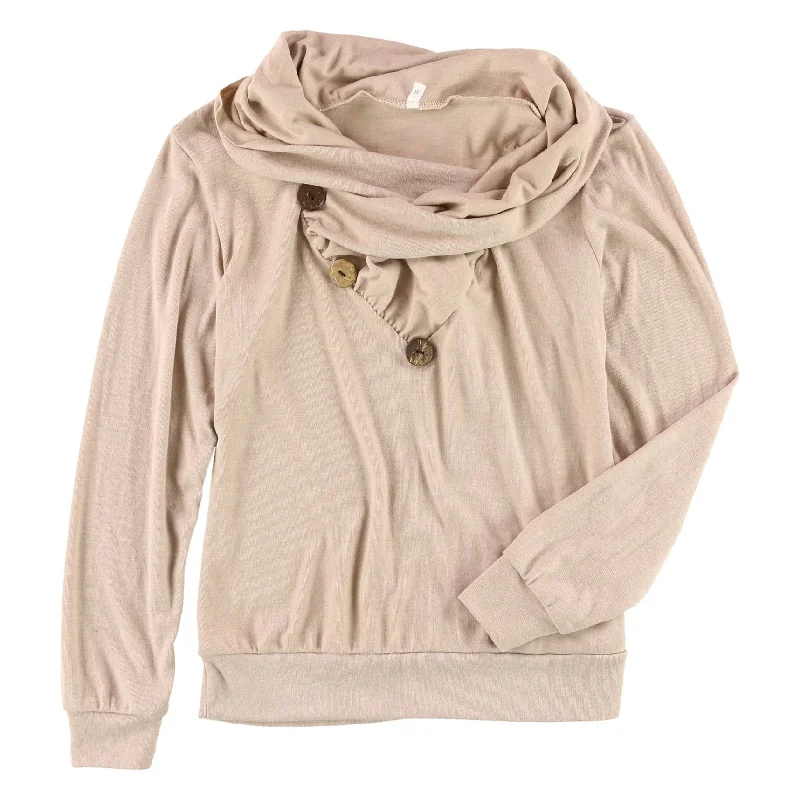 Tags Weekly Womens Shawl Collar Pullover Sweater, Beige, Small Youthful Women's Anime - inspired